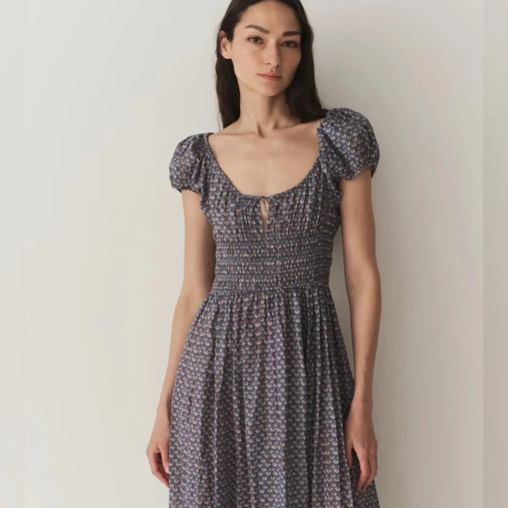 NWT Dôen Quinn Dress in Dahlia Ikat - Picture 2 of 10